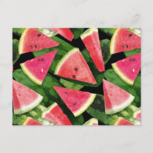 Watermelon Pattern Creation 5 Postcard (Front)