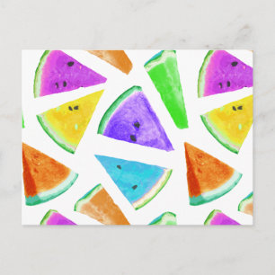 Watermelon Pattern Creation 6 Holiday Postcard