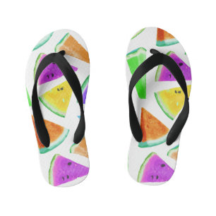 Watermelon Pattern Creation 6 Kid's Thongs