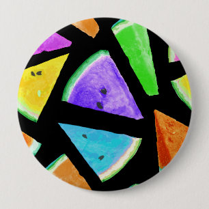 Watermelon Pattern Creation 7 10 Cm Round Badge