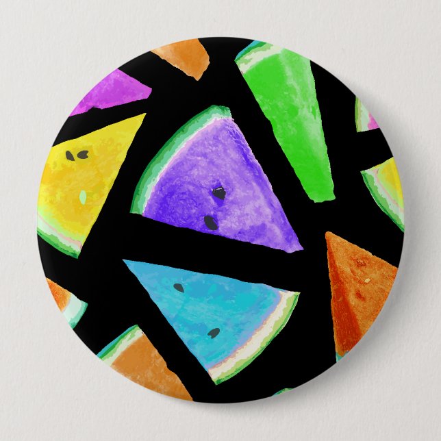 Watermelon Pattern Creation 7 10 Cm Round Badge (Front)