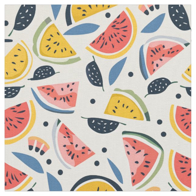 Watermelon Pattern Fabric (Close Up)