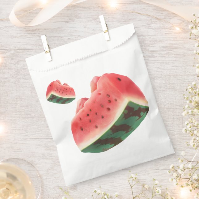 Watermelon Pattern Favour Bag (Clipped)