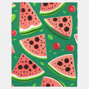 Watermelon Pattern Fleece Blanket