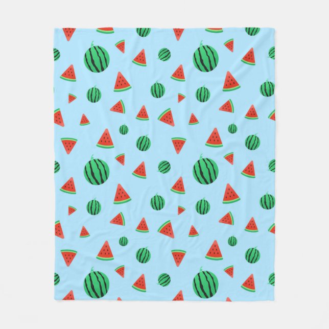 Watermelon Pattern  Fleece Blanket (Front)