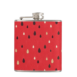 Watermelon Pattern Hip Flask