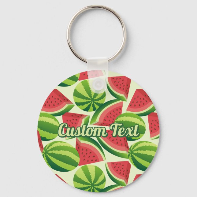 Watermelon Pattern Keychain (Front)