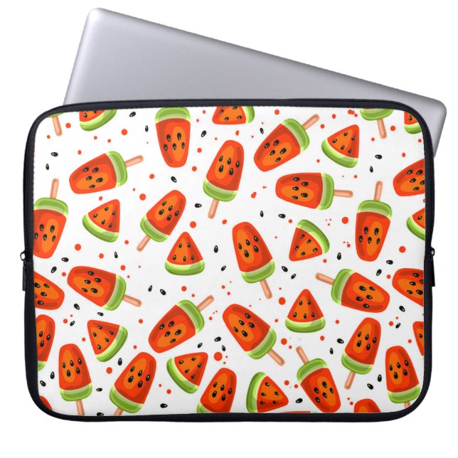 Watermelon pattern laptop sleeve (Front)