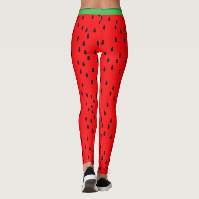 Watermelon Pattern Leggings (Back)