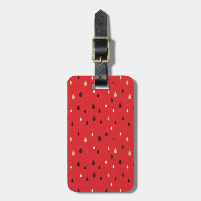 Watermelon Pattern Luggage Tag (Front Vertical)