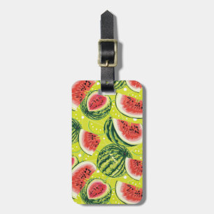 Watermelon Pattern Luggage Tag