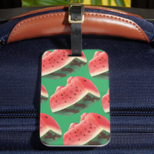 Watermelon Pattern Luggage Tag