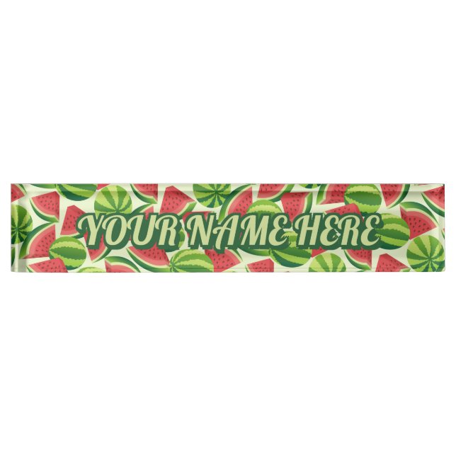 Watermelon Pattern Name Plate (Front)