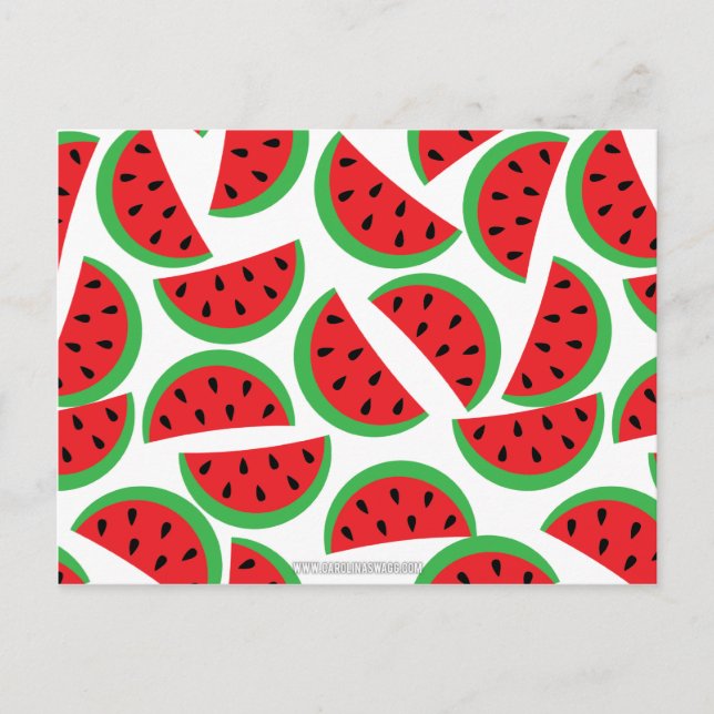 Watermelon pattern postcard (Front)