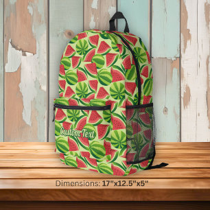 Watermelon Pattern Printed Backpack