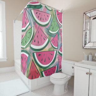 Watermelon Pattern Shower Curtain