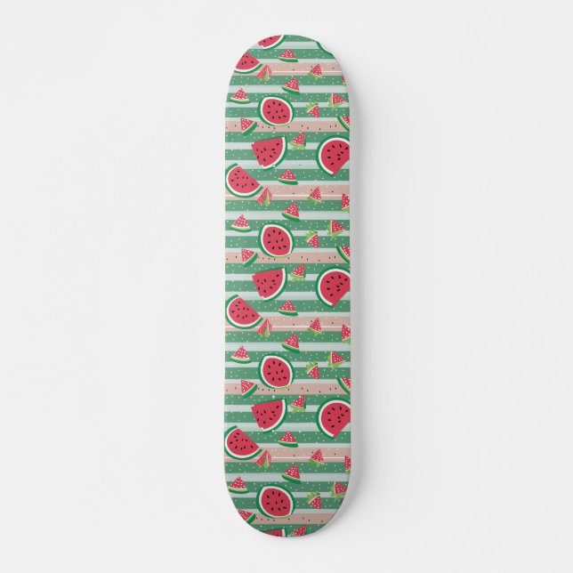 Watermelon Pattern Skateboard (Front)