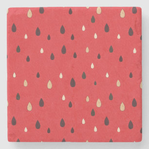 Watermelon Pattern Stone Coaster