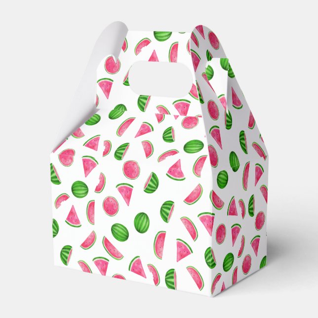 Watermelon Pattern Summer Cool Favour Box (Front Side)