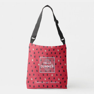 Watermelon Pattern, Summer Time   Personalised Crossbody Bag