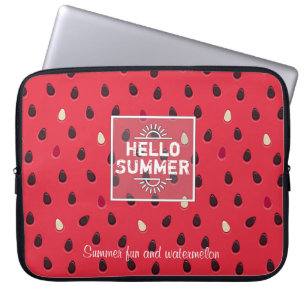 Watermelon Pattern, Summer Time   Personalised Laptop Sleeve