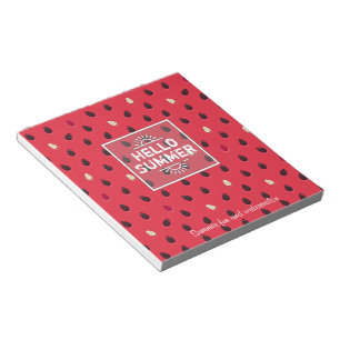 Watermelon Pattern, Summer Time Personalised Notepad