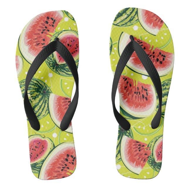 Watermelon Pattern Thongs (Footbed)