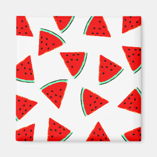 Watermelon Pattern Triangles Magnet
