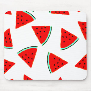 Watermelon Pattern Triangles Mouse Pad