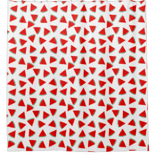 Watermelon Pattern Triangles Shower Curtain