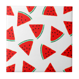 Watermelon Pattern Triangles Tile