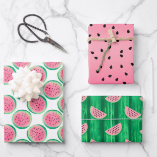 Watermelon Pattern  Wrapping Paper Sheet