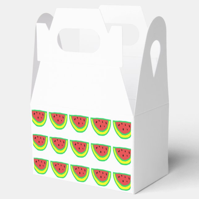 Watermelon Patterns Baby Showers Birthdays Custom Favour Box (Opened)