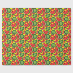 watermelon patterns wrapping paper