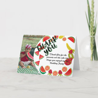 Watermelon Photo Birthday Card