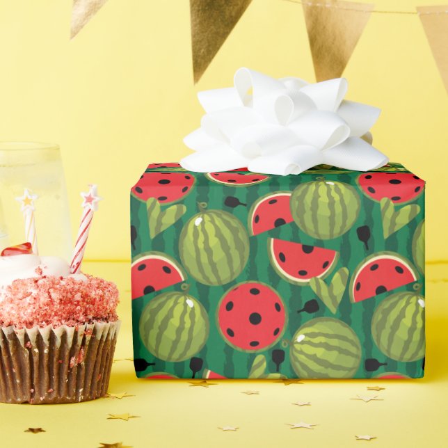 🍉Watermelon 🍉pickleball Wrapping Paper (Birthday Party)