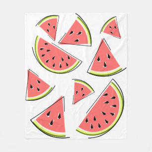 Watermelon Pieces Fleece Blanket