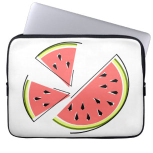 Watermelon Pieces laptop sleeve