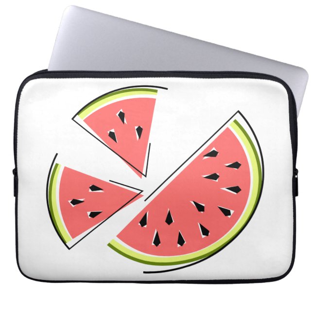 Watermelon Pieces laptop sleeve (Front)
