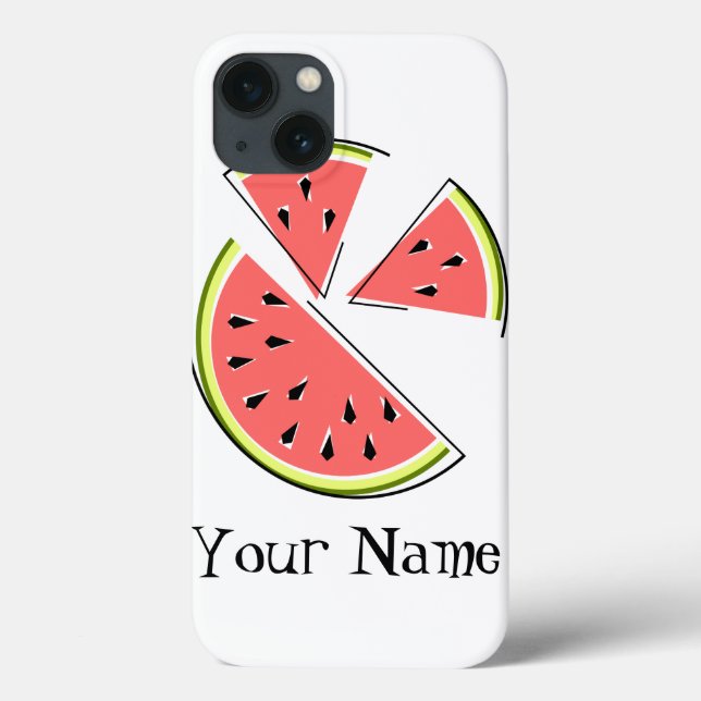 Watermelon Pieces 'Name' iPad Mini case (Back)