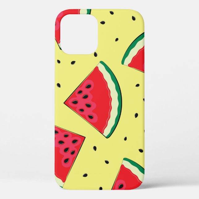Watermelon Pieces: Summer Yellow Pattern Case-Mate iPhone Case (Back)