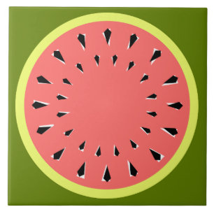 Watermelon Pink Ceramic Tile