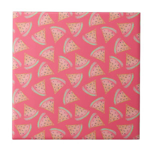 Watermelon Pink Ceramic Tile