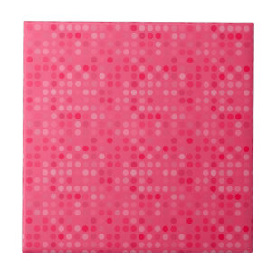 watermelon pink dots ceramic tile