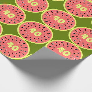 Watermelon Pink Multi Age 40 wrapping paper