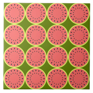 Watermelon Pink Multi Ceramic Tile