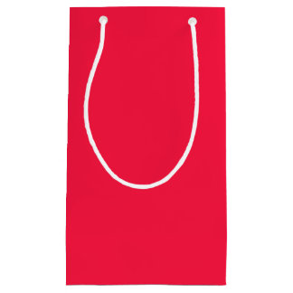 Watermelon Pink Solid Colour Small Gift Bag