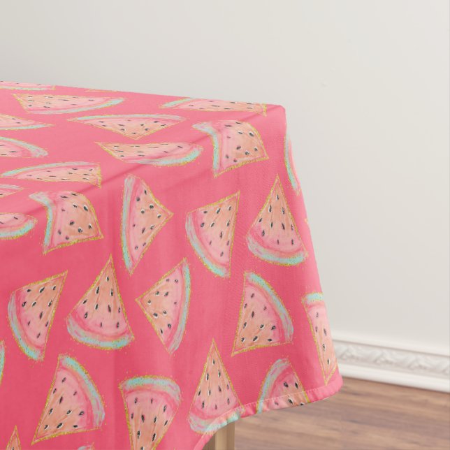 Watermelon Pink Tablecloth (In Situ)