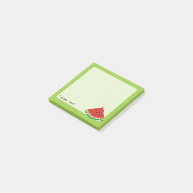 Watermelon Pixel Art Post-it Notes (Angled)