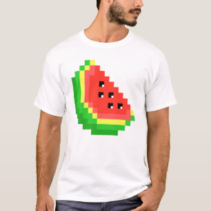 Watermelon Pixel Retro 8-Bit Love Watermelon T-Shirt